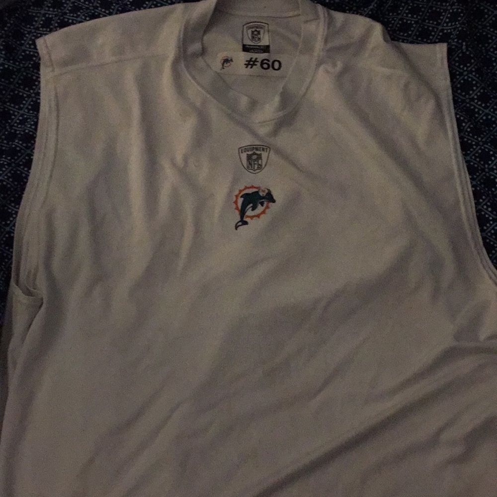 Authenic Miami Dolphins Practice Sleeveless Shirt